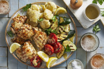 RecipeTin Eats: Italian marinated chicken with grilled vegetables and smushed potatoes.