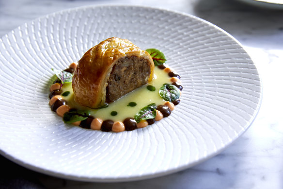 The signature pig’s head sausage roll.