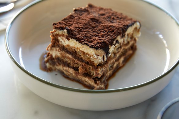 Cicci’s tiramisu is made to Giuseppe’s legendary recipe.