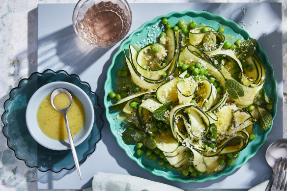 RecipeTin Eats’ zucchini ribbon salad.