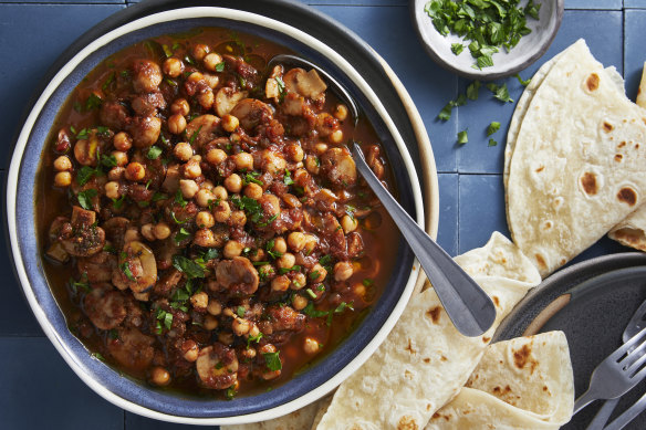 RecipeTin Eats’ SOS recipe: Spiced chickpea mushroom stew.