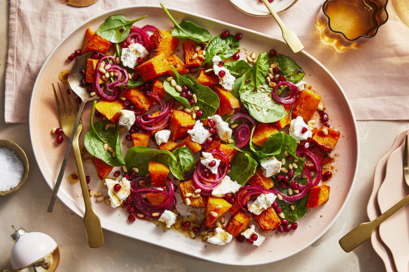 RecipeTin Eats Christmas roasted pumpkin salad