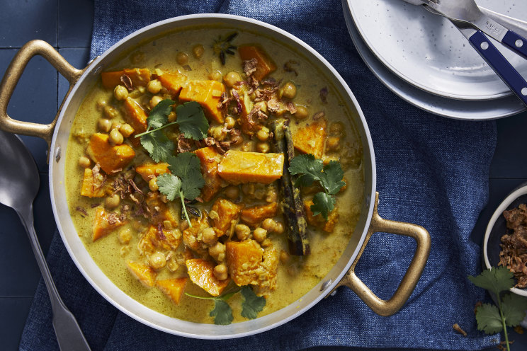 Pumpkin and chickpea best sale curry