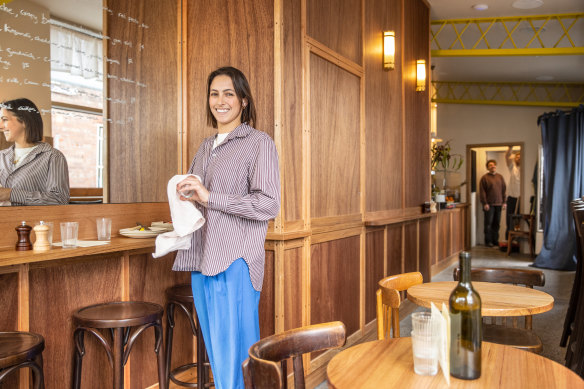 Co-owner Dom Gattermayr is excited to have access to South Melbourne Market’s produce with her second cafe.