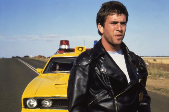 Mel Gibson in <i>Mad Max</i>.