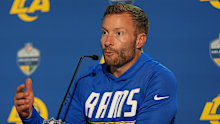 Sean McVay speaks after the Melbourne game.
