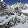 A glacial lake in the Everest region of Nepal, in 2015.