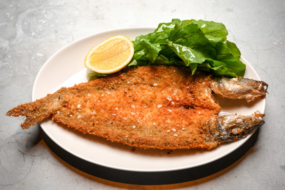 Whole crumbed King George whiting