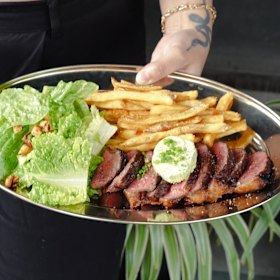 Babines' frites are hand-cut.
