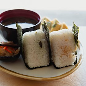 Onigiri rice balls.