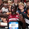 Gout’s 17 and already the pin-up boy of Australian athletics.
