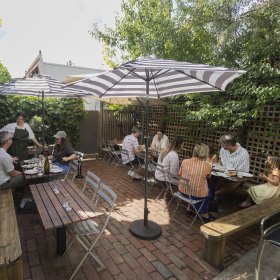 The courtyard at Brico.