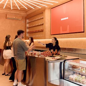 Inside new CBD gelateria Mondo on Elizabeth Street.