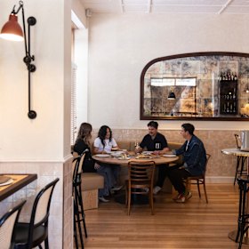 Inside the Middle Park wine bar and restaurant.