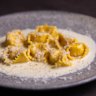 Agnolotti with comte and nutmeg.