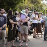 A large crowd turned out to watch the auction of 4 Vesper Street, Richmond, which sold under the hammer for $2,002,000 on Saturday.