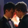Hudson Williams and Connor Storrie star in hit gay hockey drama Heated Rivalry.