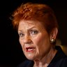 One Nation leader Pauline Hanson.