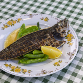 Eltham Hotel’s barbecued bonito with lemon butter sauce.