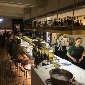 Inside Balwyn’s Enoteca Boccaccio.