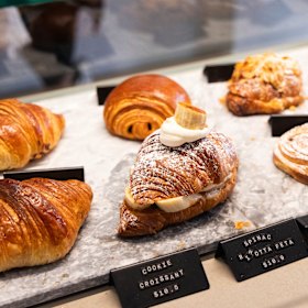 A selection of croissants on display at Calle.