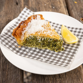 Wild weed and feta pie.