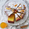 Mandarin and yoghurt cake with cardamom syrup.