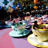 Leave the spinning things to the kids … the iconic tea cups of the Mad Tea Party ride.