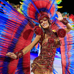 Riot of colour … Rio de Janiro Carnival.
