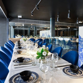 The dining room. 