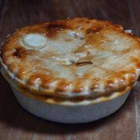 Beef, cheese and pepper pie.