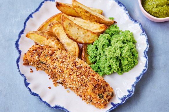 Jamie Oliver’s easy air fryer fish and chips.