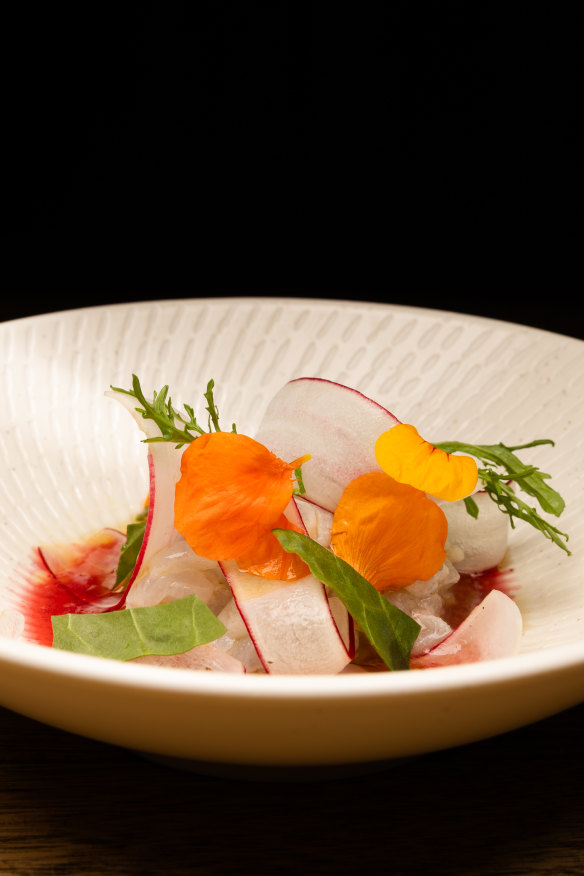 Cured garfish.