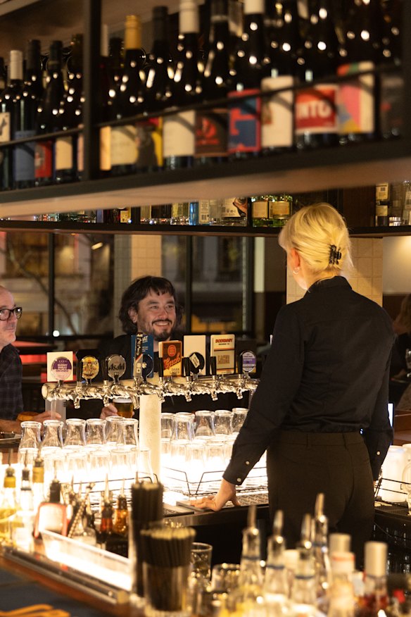 Springrock’s horseshoe bar.