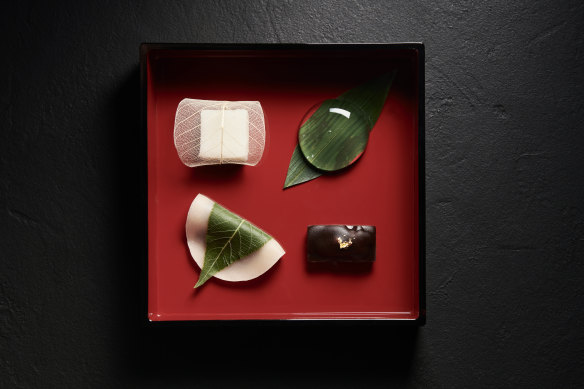 Wagashi (traditional Japanese sweets).
