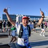 Thousands of runners and walkers took part in a once-in-a-lifetime event at Western Sydney Airport.