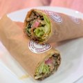 Knafeh Nabulseyeh’s chicken shawarma wrap.