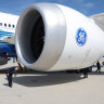 The Boeing 777-9 on display at the Dubai Air Show last year. 