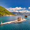 The church of Our Lady of the Rocks in Perast, Montenegro.