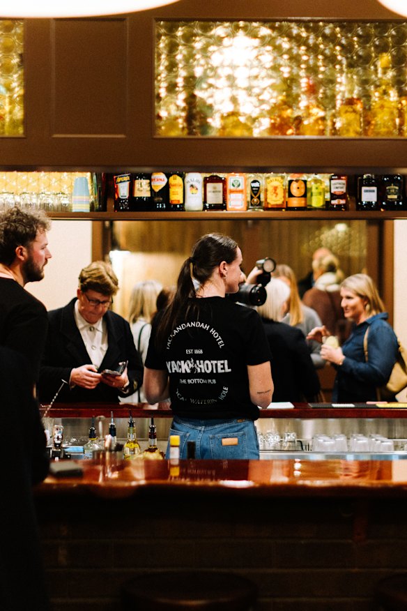Inside the newly renovated Yackandandah Hotel.