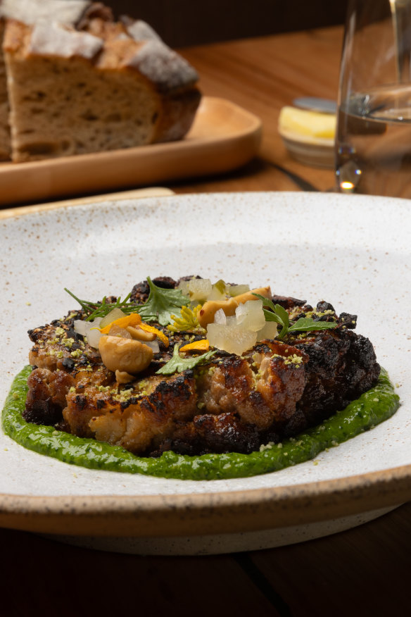 Pressed cauliflower.