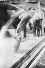 Star of  American Olympic swimming team. Johnny Weissmuller, 1900.