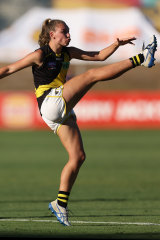 Bethany Lynch in action against the Eagles this season.