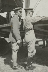 Ross Smith and Keith Smith at Mascot, Sydney, in 1920.