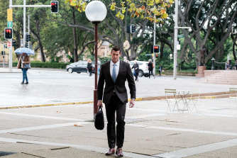 Ben Roberts-Smith outside the Federal Court earlier this year.