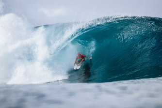 Surfing great Kelly Slater won his first Pipeline at the famous surf reef break located in Hawaii in 1992 and has now done so again in 2022. 