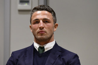 Sam Burgess will face court on December 18 over the alleged incident.  He did not appear on Wednesday.