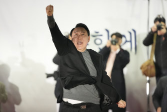 Yoon Suk Yeol, the presidential candidate of the main opposition People Power Party. 