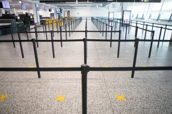 WorkSafe issued an improvement notice to the health department over its handling of infection control at Melbourne Airport.