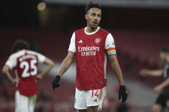 Arsenal striker Pierre-Emerick Aubameyang was on target at the wrong end.